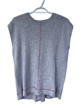 Oliver Bonas knitted vest grey women's size 8